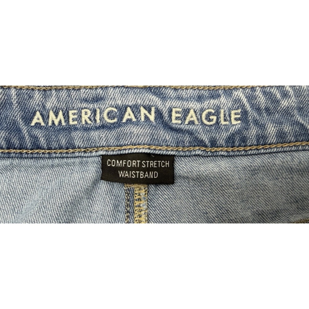LADIES AMERICAN EAGLE COMFORT STRETCH WAISTBAND DISTRESSSED JEAN SHORTS   SIZE 6 - Picture 10 of 15